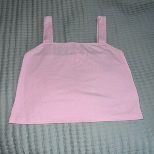 American Eagle Baby Pink Crop Tank